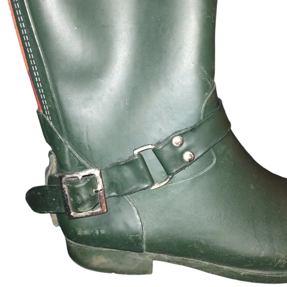 Steve Madden Zip Up Tsunami Rain Boots Size 7 - Picture 7 of 7